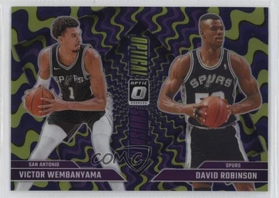 Panini Donruss Optic Purple Prizm 2024 David Robinson Victor Wembanyama #5 Salón de la fama Foto 1 de 3