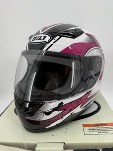 Bilt Legacy DOT Motorcycle Full Helmet Purple Size Large - Bild 1 von 7