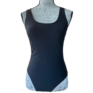 Upopby Black Crossback One Piece SwimSuit Size 6 - Picture 1 of 2