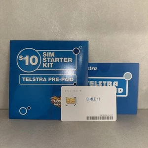 Telstra Prepaid SIM Starter Kit From 2009! Collectable! Opened Not Used - Photo 1 sur 2