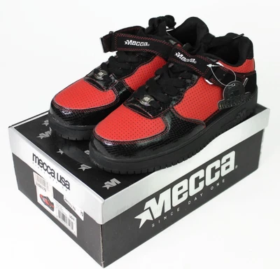 Zapatillas deportivas de plataforma de cuero La Meca para hombre talla 11 rojas y negras Foto 1 de 4