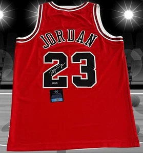 Michael Jordan signed autographed custom red Bulls jersey. Nice. Authenticated - Picture 1 of 4