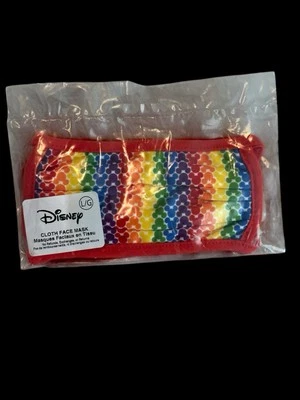 NEW Disney Parks Rainbow Cloth Face Mask Sealed 2020 Collectable - Image 1 of 4