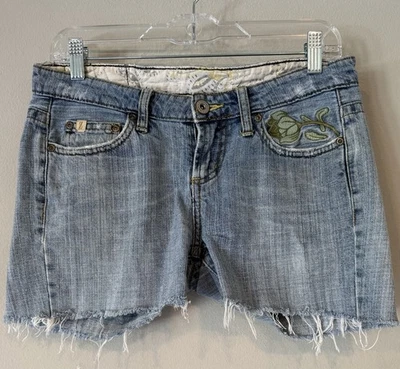 Pantalones Cortos De Colección Z Cavaricci Para Mujer Corte Denim Talla 3 Destruidos Deshilachados Años 90 Y2K Foto 1 de 4