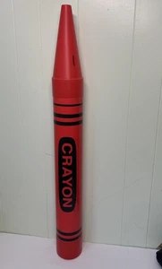 Crayola Fantazia Vintage 1988 Giant 35'' Red Display Crayon Piggy Coin Bank - Picture 1 of 11