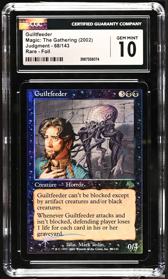 GUILTFEEDER Judgment Foil Rare CGC 10 MTG [Nostalgium] - Image 1 of 2