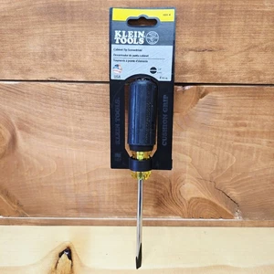 Klein Tools Schraubendreher 605-4 Cabinet-Tip 4" Schaft 1/4" Spitze - Bild 1 von 7
