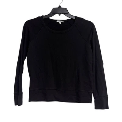 Sudadera James Perse Vintage French Terry Negra Pequeña 100% Algodón Foto 1 de 4