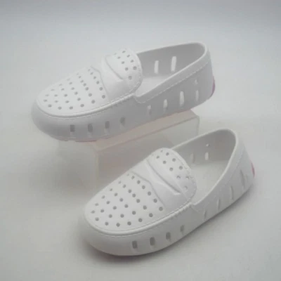 NUEVO Floafers Prodigy Mocasines Zapatos de Agua Bebé Niño Niñas 9 Blanco Rosa  Foto 1 de 4