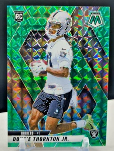 Dont'e Thornton Jr. Green Prizm ROOKIE 2025 Panini Mosaic #369 Las Vegas Raiders - Picture 1 of 2