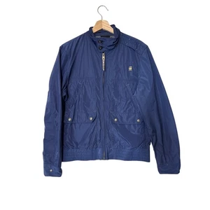 G-Star Raw Correctline Rank Jacket Lightweight Military Style Streetwear Blue L - Picture 1 of 16