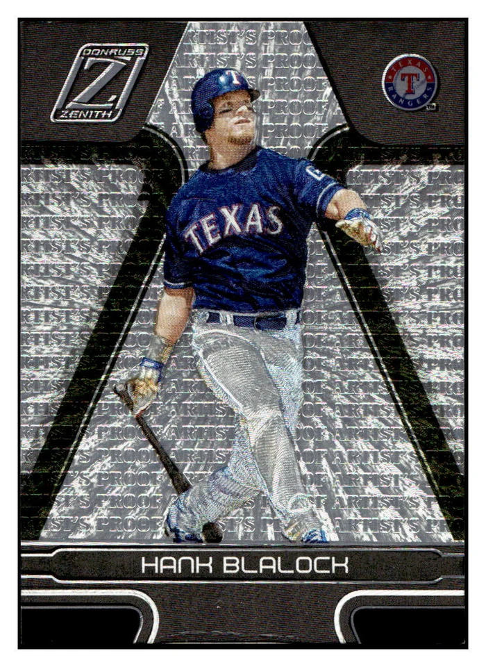 2005 Donruss Zenith #62 Hank Blalock Artist's Proofs Silver - Image 1 of 2