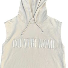 Country Road Sleeveless Hoodie Jumper Sweater Medium Hooded Pullover Vest