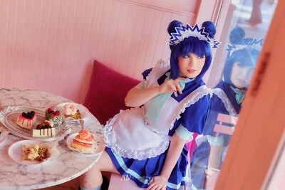 Tokyo Mew Mew Como Nuevo Aizawa CON PELUCA Camarera Criada Uniforme HECHO A MANO EE. UU. Foto 1 de 4