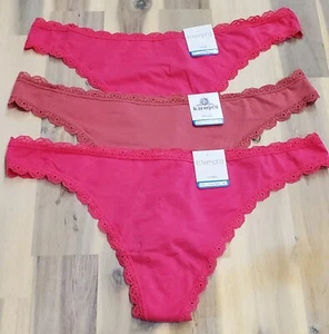 B. Tempt'd by Wacoal Women's Inspired Eyelet Thong (3) Pack Size X-Large - Picture 1 of 5