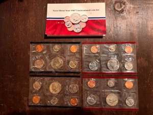 VINTAGE 1987 UNCIRCULATED COIN SET OF 24 COINS PHILADELPHIA & DENVER MINT - Picture 1 of 4