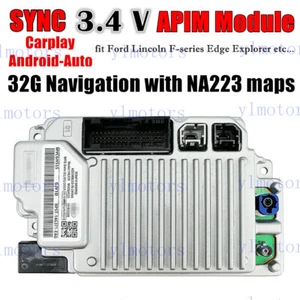 SYNC3 APIM VIN Programmed w/ Latest Sync 3.4 Software NA223 Fit Ford Lincoln - Picture 1 of 10