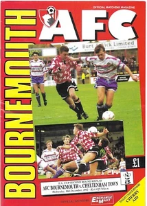 1992/93 Bournemouth v Cheltenham Town FA Cup 2nd Round Replay Programme - Picture 1 of 1