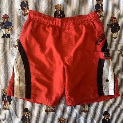 SHORTS DE BAÑO FUBU THE COLLECTION NIÑOS TALLA 4 CORDÓN ROJO Foto 1 de 4