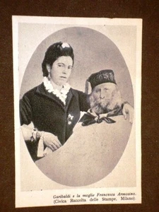 Giuseppe Garibaldi e la Moglie Francesca Armosino - Picture 1 of 1
