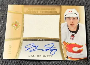 2015-16 Upper Deck Ultimate /99 Rookie Debut Threads Auto Sam Bennett Patch RC - Bild 1 von 2