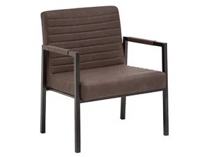 XXL Stuhl Wellington Kunstleder braun mit Armlehne bis 250kg Schwerlaststuhl Neu - Bild 1 von 7