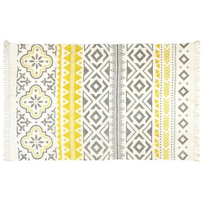 Oussum Boho Vintage Rug 100% Cotton Rectangle Area Rugs Living Room Carpet Mat - Image 1 of 4