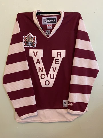 Roberto Luongo Vancouver Canucks 2014 Heritage Classic Jersey Reebok Large Cover