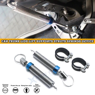 Muelle elevador de tapa de maletero automático ajustable de metal azul para sedán Foto 1 de 4
