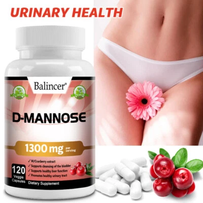 D-Mannose Supports Bladder And Urinary Tract Health Detoxification 30-120 Pills - Image 1 of 4