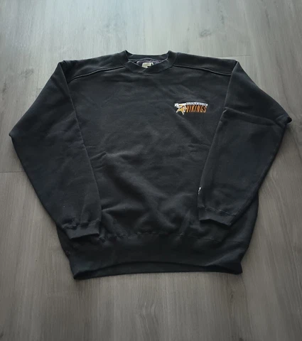 Vintage Minnesota Vikings NFL Starter Sweatshirt Pullover Medium Black Football Cover