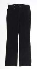 White House Black Market Womens Black Cotton Bootcut Jeans Size 6 L31 in Regular