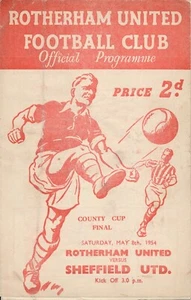 Rotherham United v Sheffield United (County Cup Final) 1953/1954 - Picture 1 of 1