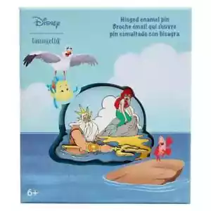 Loungefly Disney kleine Meerjungfrau Klappstift LE 1800 King Triton Ariel Emaillepin - Bild 1 von 4