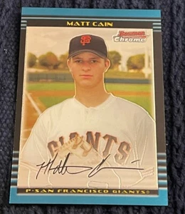 MATT CAIN 2002 Bowman Chrome Draft Picks RC #BDP25 Base Rookie Card Giants MINT - Picture 1 of 1