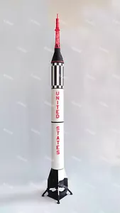 1/72 Mercury Program Mercury Redstone Launch Vehicle Finished Model Gift - Picture 1 of 5