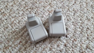 07-12 Nissan Sentra Sunvisor Sun Visor Sunshade Retainer Clips Set LH & RH Grey - Picture 1 of 2