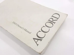 Honda Accord 2003 4 puertas manual del usuario guía del propietario folleto mantenimiento - Imagen 1 de 5