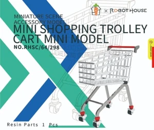 RHSC64298 1/64 Car Props Scene Painted Supermarket Shopping Cart - Picture 1 of 2