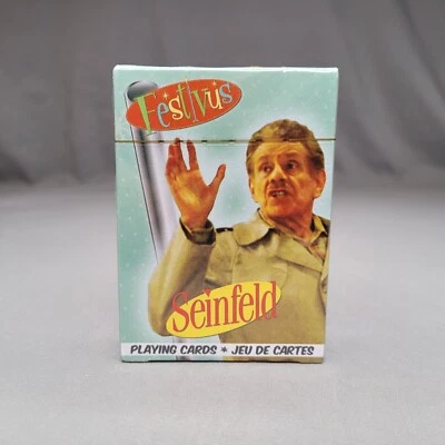 Seinfeld Festivus Playing Cards Sealed Frank Costanza Holiday Jerry Stiller Xmas - Image 1 of 4