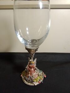 Kirks Folly Fairy Princess Crystal Wine Glass Fairy And Butterflies Designer Cup