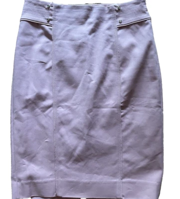 Falda Lápiz Casa Blanca Mercado Negro Forma Perfecta Antigua Flor Rosa 00 XS Nueva Foto 1 de 4