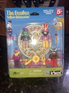 The Beatles K’nex Figures John Paul George Rings 29 Pieces, New In Package - Picture 1 of 6