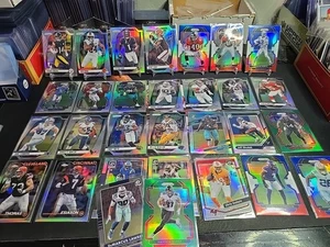 Panini Prizm NFL 28 Card Silver Green RWB Prizm Lot Carson Wentz Diggs Alstott - Picture 1 of 8