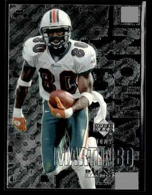 2000 Upper Deck Black Diamond #58 Tony Martin Card Miami Dolphins - Image 1 of 2