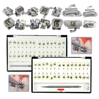 Dental Orthodontic Damon Q Self Ligating Brackets Braces Metal Roth 022 3 345w/h - Image 1 of 4