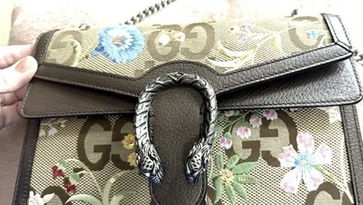 Bolso de hombro Gucci floral de lona sintética de cuero multicolor Foto 1 de 3