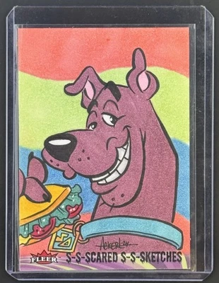 2025 Fleer Scooby-Doo! S-S-Scared S-S-Sketches 1/1 Scooby-Doo By Austin Ackert - Image 1 of 2