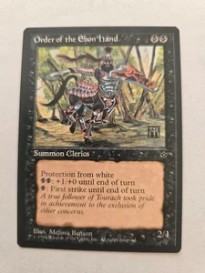 MTG Magic The Gathering Order of the ebon hand Summon Clerics Black Fallen - Picture 1 of 1