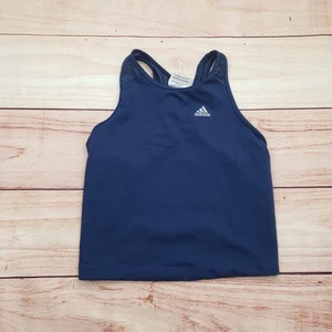 Camiseta sin mangas Adidas vintage para mujer grande AZUL ClimaLite entrenamiento espalda deportiva - Imagen 1 de 12
